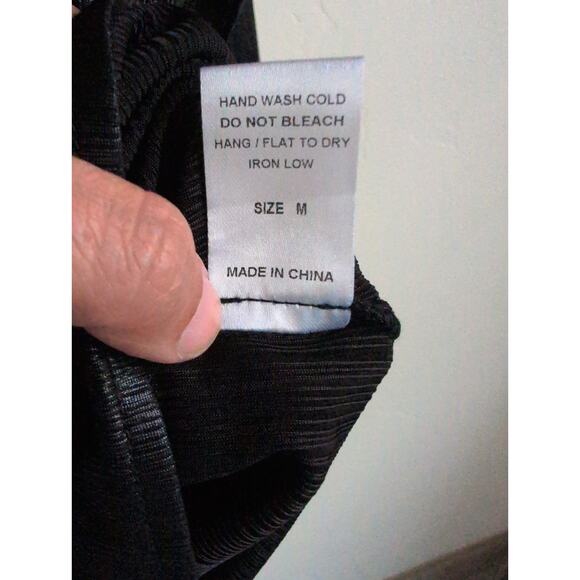 ACOA Buckle Black Metallic Button Up size Medium - Picture 5 of 6